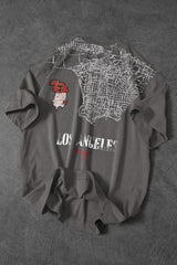 Los Angeles Front Back Printed Dropshoulder